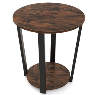 Costway Βιομηχανικό Στρογγυλό Βοηθητικό Τραπέζι με Διπλή Επιφάνεια... Costway Βιομηχανικό Στρογγυλό Βοηθητικό Τραπέζι με Διπλή Επιφάνεια...