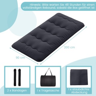 Costway Ιαπωνικό Φουτόν με Πλενόμενο Κάλυμμα & Θήκη 90 x 200 cm HU1... Costway Ιαπωνικό Φουτόν με Πλενόμενο Κάλυμμα & Θήκη 90 x 200 cm HU1...