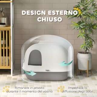 PawHut Κλειστή Λεκάνη Απορριμμάτων για Γάτες με Πόρτα και Φτυάρι, α... PawHut Κλειστή Λεκάνη Απορριμμάτων για Γάτες με Πόρτα και Φτυάρι, α...