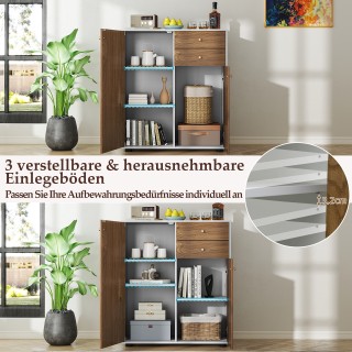 Costway Μπουφές Σαλονιού με 2 Συρτάρια, 2 Πόρτες & 3 Ρυθμιζόμενα Ρά... Costway Μπουφές Σαλονιού με 2 Συρτάρια, 2 Πόρτες & 3 Ρυθμιζόμενα Ρά...