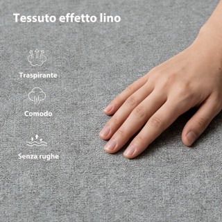 HOMCOM Διπλό Κρεβάτι με Αποθηκευτικό Χώρο 190x140 cm, Ξύλινες Τάβλε...