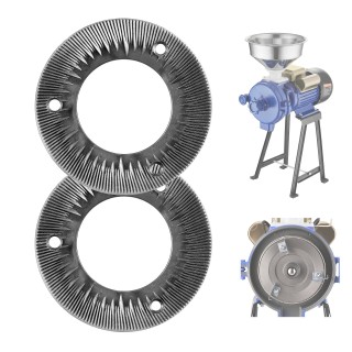 VEVOR Σετ 2 Δίσκων Ξηρής Άλεσης από Χυτοσίδηρο για Ηλεκτρικό Μύλο Σ...