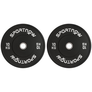 SPORTNOW Σετ 2 Δίσκοι Βάρους 10kg από Καουτσούκ με Τρύπα 2/5 cm για... SPORTNOW Σετ 2 Δίσκοι Βάρους 10kg από Καουτσούκ με Τρύπα 2/5 cm για...