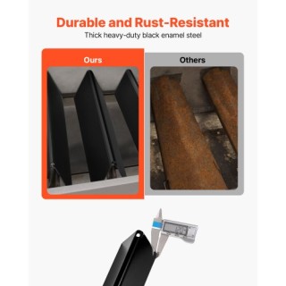 VEVOR Ράβδοι Flavorizer για Weber Spirit 300, 39cm, 5 Τεμάχια RQKLF...