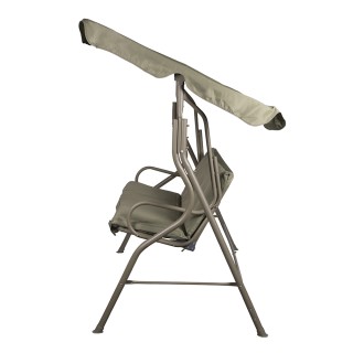 Galileo Κήπος κούνια Est 3 θέσεων από ανθρακοχάλυβα με πράσινη ομπρ...