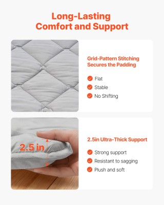 VEVOR Διπλός Ιαπωνικός Τατάμι Στρώμα Υπνοδωματίου - Πτυσσόμενο Με Θ...