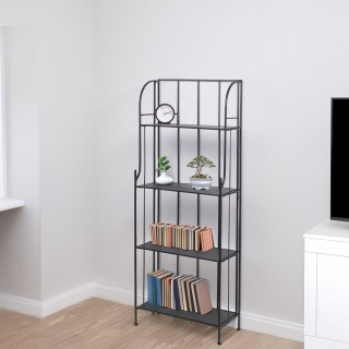 Galileo Εξωτερική Ραφιέρα 60 x 27 x 160 cm με 4 Ράφια σε Σφυρήλατο ...