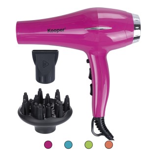 Kooper Σεσουάρ μαλλιών 2000 W με συγκεντρωτήρα και διαχύτη 3 ρυθμίσ...