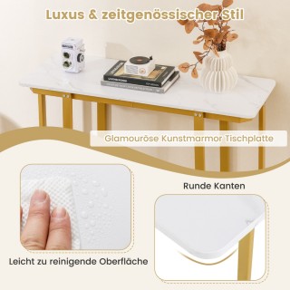 Costway Στενός Μοντέρνος Κονσόλα Εισόδου με Μαροπιέ οπτική - 107 x ...