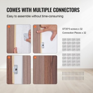 VEVOR Γκρι Δρύινα Ακουστικά Πάνελ 8 Τεμ 96x6 ιντσών WPCBTQBHXML95... VEVOR Γκρι Δρύινα Ακουστικά Πάνελ 8 Τεμ 96x6 ιντσών WPCBTQBHXML95...