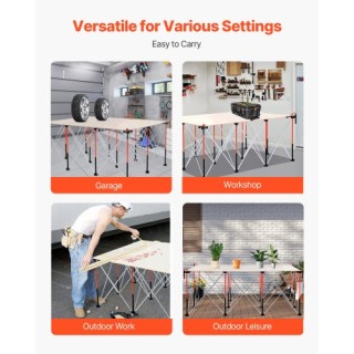 VEVOR Φορητή Πτυσσόμενη Εργαλειοθήκη 1865 x 1261 mm 2041 kg BXSGZTP...