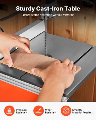 VEVOR Δίποδη Επιτραπέζια Ταινιοπρίονα 254 mm με Κινητήρα 373W και Ε...