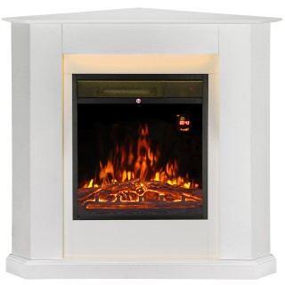 BAKAJI  Γωνιακό ΗλεκτρικόςΤζάκι Τοίχου 96 x 68 x 93 cm,  Ζυρίχη Λευ...