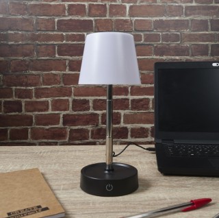 Επαναφορτιζόμενη Απτική Τηλεσκοπική Λάμπα 10,6 x 10,6 x 29,5 cm Λευ...