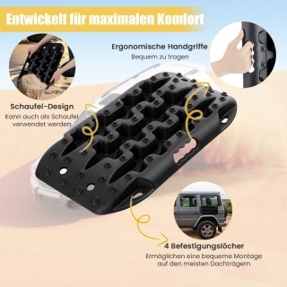 Costway Σετ 2 Αντιολισθητικές Σανίδες Εκτός Δρόμου από Ενισχυμένο ... Costway Σετ 2 Αντιολισθητικές Σανίδες Εκτός Δρόμου από Ενισχυμένο ...