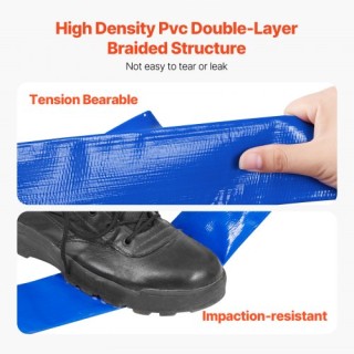 VEVOR  Μπλε Σωλήνας Αντίστροφης Ροής 1.5 x 50 με Εξαρτήματα  BGTJPS...