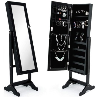 BAKAJI Ντουλάπι Κοσμημάτων με Καθρέφτη Ginevra, Μαύρο 02822466 BAKAJI Ντουλάπι Κοσμημάτων με Καθρέφτη Ginevra, Μαύρο 02822466