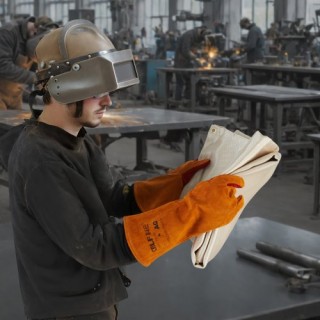 VEVOR Δύο Κουβέρτες Συγκόλλησης 48x72 από Θερμικά Επεξεργασμένο Υαλ...