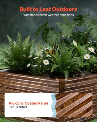 VEVOR Υπερυψωμένο Γαλβανισμένο Παρτέρι 240 x 120 x 62 cm - Μεταλλικ... VEVOR Υπερυψωμένο Γαλβανισμένο Παρτέρι 240 x 120 x 62 cm - Μεταλλικ...