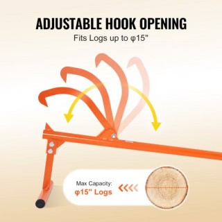 VEVOR Ανυψωτήρας Κορμών Timberjack 46.5 για Κορμούς έως 15 Διάμετρο...