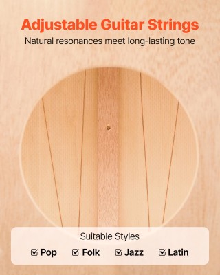 VEVOR Κρουστό Κουτί Cajon από Ξύλο Σημύδας με Χορδές Κιθάρας MXGCGK... VEVOR Κρουστό Κουτί Cajon από Ξύλο Σημύδας με Χορδές Κιθάρας MXGCGK...