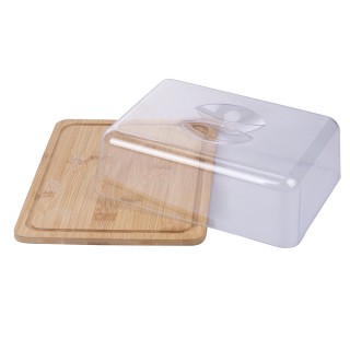Galileo Πιατέλα τυριών από μπαμπού με πλαστικό καπάκι PS 242x188x75...