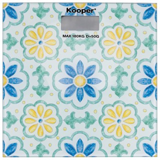 Kooper Ψηφιακή ζυγαριά μπάνιου από σκληρυμένο γυαλί Posillipo Koope...