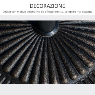 Outsunny 14,28kg Στρογγυλή βάση ομπρέλας ρητίνης με διακόσμηση, για... Outsunny 14,28kg Στρογγυλή βάση ομπρέλας ρητίνης με διακόσμηση, για...