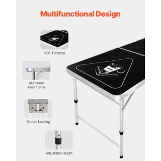 VEVOR Πτυσσόμενο Τραπέζι Beer Pong 2.4 μ για Πάρτι και Παιχνίδια μ... VEVOR Πτυσσόμενο Τραπέζι Beer Pong 2.4 μ για Πάρτι και Παιχνίδια μ...