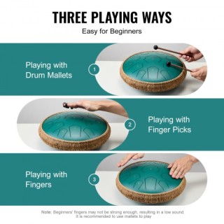 VEVOR Ατσάλινο Τύμπανο 14 15 Νότες D Μείζονα Πράσινο Εξωτερικού Χώ... VEVOR Ατσάλινο Τύμπανο 14 15 Νότες D Μείζονα Πράσινο Εξωτερικού Χώ...