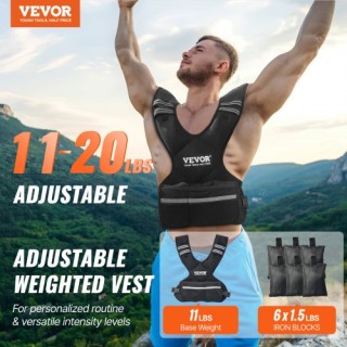 VEVOR  Ρυθμιζόμενο Γιλέκο Βάρους 11-20lb για Άνδρες & Γυναίκες για ...