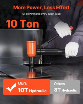 VEVOR Υδραυλικό Σετ Διάτρησης 98.07 kN, Μεταλλικά Ηλεκτρικά Ντουλάπ...