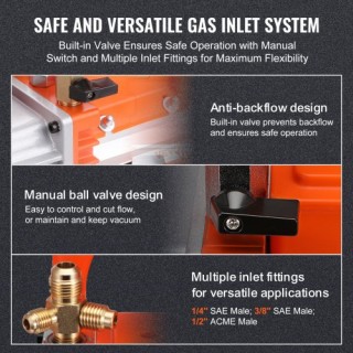 VEVOR Αντλία Κενού 5 CFM 2 Σταδίων για Κλιματιστικά KDZ5CFM250WA19... VEVOR Αντλία Κενού 5 CFM 2 Σταδίων για Κλιματιστικά KDZ5CFM250WA19...