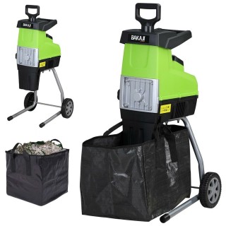 BAKAJI Ηλεκτρικός Βιοθρυμματιστής Φύλλων 2800 W Θρυμματιστής Κομπο... BAKAJI Ηλεκτρικός Βιοθρυμματιστής Φύλλων 2800 W Θρυμματιστής Κομπο...