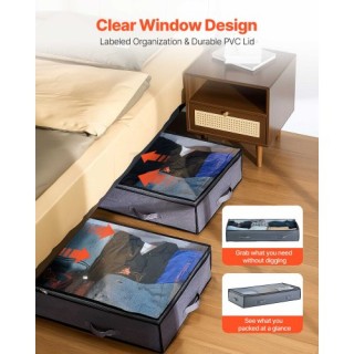 VEVOR Στοίχιση Κουτιού Παπουτσιών με Διαφανές Καπάκι 90L (Σετ 2) CD... VEVOR Στοίχιση Κουτιού Παπουτσιών με Διαφανές Καπάκι 90L (Σετ 2) CD...