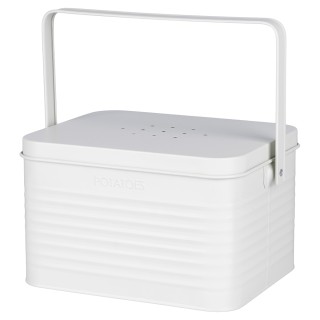 Villa DEste  Σετ 2 δοχεία πατάτες κρεμμύδια και σκόρδο από γαλβανισ...