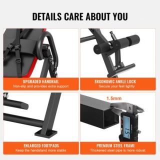 Πτυσσόμενο Τραπέζι Αναστροφής VEVOR για Άσκηση και Ενδυνάμωση  DLTH...