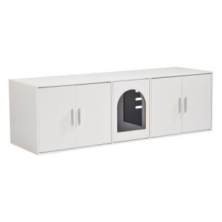 Κρυφή Ξύλινη Λεκάνη Γάτας VEVOR 57.9 Λευκή για Κατοικίδια JSDMMSPW... Κρυφή Ξύλινη Λεκάνη Γάτας VEVOR 57.9 Λευκή για Κατοικίδια JSDMMSPW...