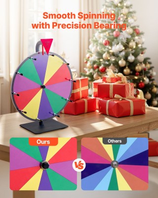VEVOR Τροχός Τύχης 305 mm με Βάση και 10 Θέσεις, για Εκδηλώσεις και...