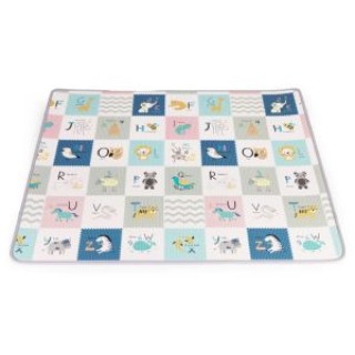 ECOTOYS Εκπαιδευτικό διπλής όψης πτυσσόμενο παιδικό στρώμα αφρού με...