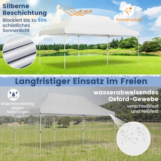 Costway Λευκή Πτυσσόμενη Τέντα Εκδηλώσεων 3x6m με Τσάντα Μεταφοράς ... Costway Λευκή Πτυσσόμενη Τέντα Εκδηλώσεων 3x6m με Τσάντα Μεταφοράς ...