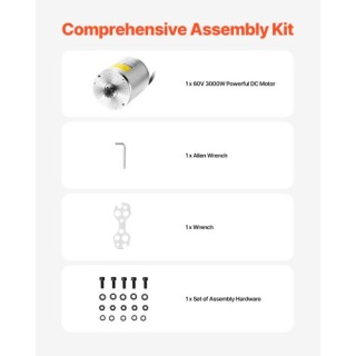 VEVOR 3000W Ηλεκτρικός Κινητήρας Χωρίς Ψήκτρες 60V 4800rpm για Ηλεκ... VEVOR 3000W Ηλεκτρικός Κινητήρας Χωρίς Ψήκτρες 60V 4800rpm για Ηλεκ...