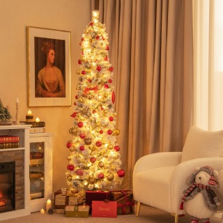 Costway Χριστουγεννιάτικο Δέντρο με Χιονισμένη Όψη και Ζεστό Φωτισ... Costway Χριστουγεννιάτικο Δέντρο με Χιονισμένη Όψη και Ζεστό Φωτισ...