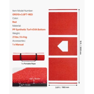 VEVOR Μπάλα Χτυπήματος Μπέιζμπολ/Σόφτμπολ Εξωτερική Προπόνηση Κόκκι...