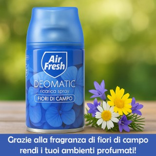 BAKAJI Σετ Αρωματικού Χώρου AIR FRESH Deomatic 6 x 250 ml Ανταλλακτ...
