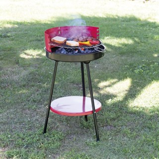 Galileo Μπάρμπεκιου στρογγυλή σχάρα χρωμιωμένου χάλυβα με 3 θέσεις ...