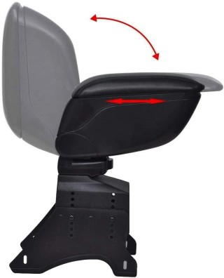 BAKAJI  Κεντρικό Καθολικό Υποβραχιόνιο Αυτοκινήτου με Θήκη Αποθήκευ...