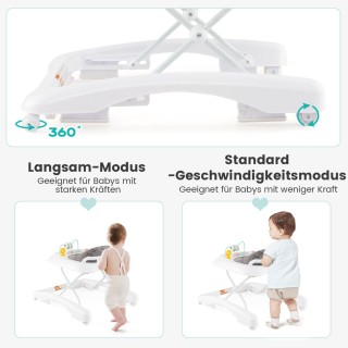 Costway  Πτυσσόμενος περιπατητήρας 3 σε 1 με ρυθμιζόμενο ύψος & ταχ...