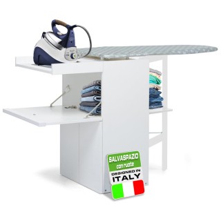 Shally Dogan Φορητή Πτυσσόμενη Σιδερώστρα Εξοικονόμησης Χώρου Λευκή...