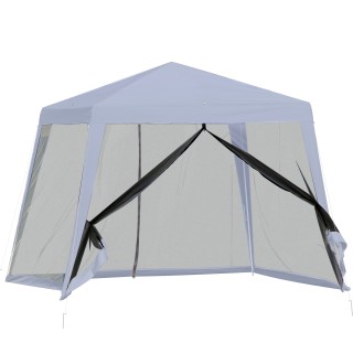 Outsunny Garden Gazebo 3x3m με κουνουπιέρα, πολυεστερικό κάλυμμα κα... Outsunny Garden Gazebo 3x3m με κουνουπιέρα, πολυεστερικό κάλυμμα κα...